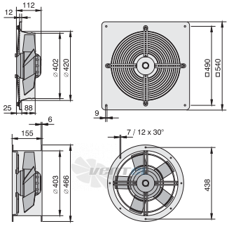 Rosenberg ER 400-4 - описание, технические характеристики, графики